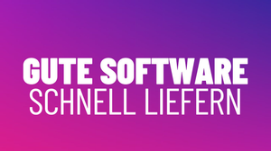 Gute Software schnell liefern