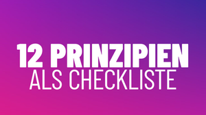 12 Prinzipien als Checkliste