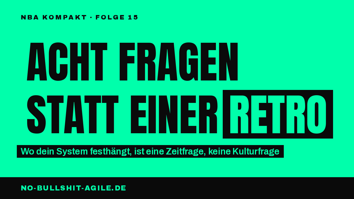 Die 8 Diagnose-Fragen der Work-Feedback Loop: Signal, Entscheidung, Umsetzung, Kapital, Alignment. So findest du den Engpass, bevor du etwas umbaust.